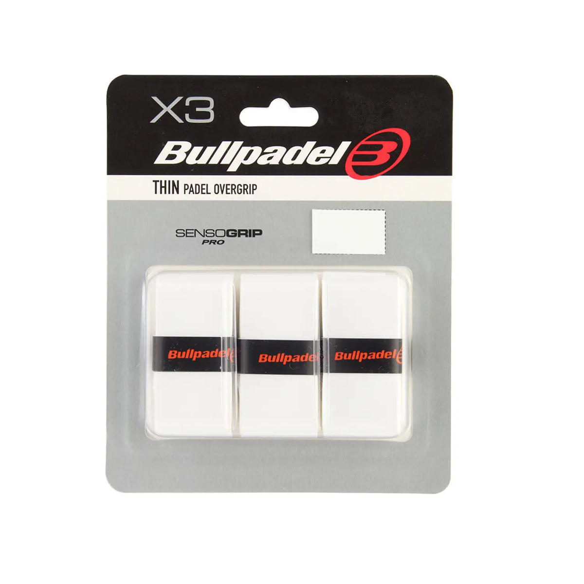 Bullpadel Thin GB1603 White Overgrip X3