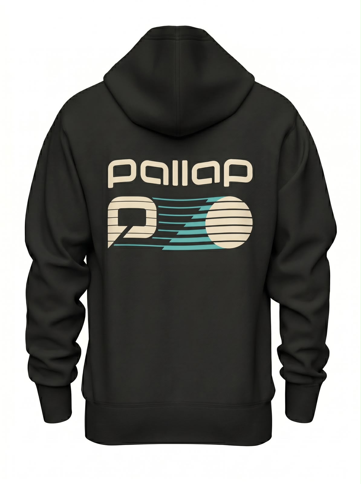 Pallap Vintage Leisure Black Men Hoodie