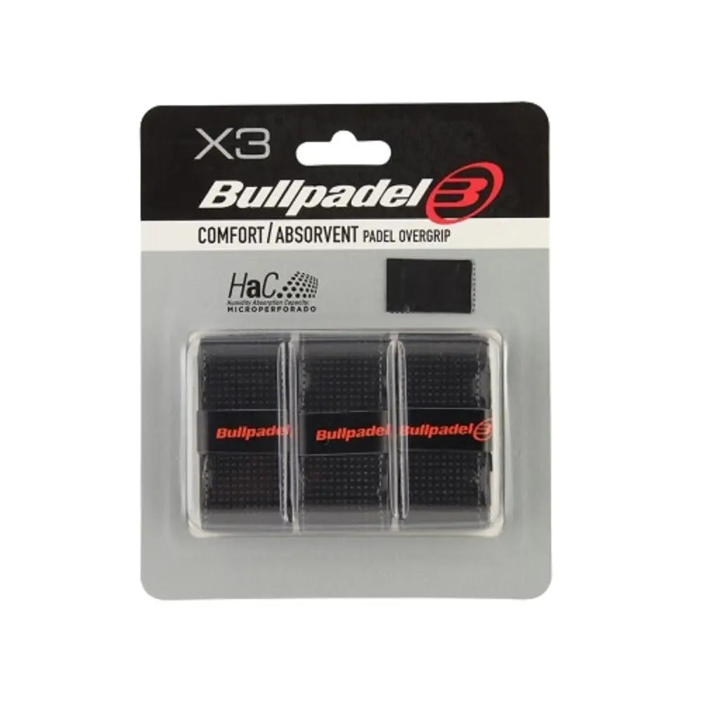 Bullpadel GB1201 Black Overgrip X3