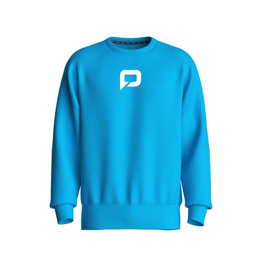 Pallap Vintage Soft Feel Cyan Blue Crewneck