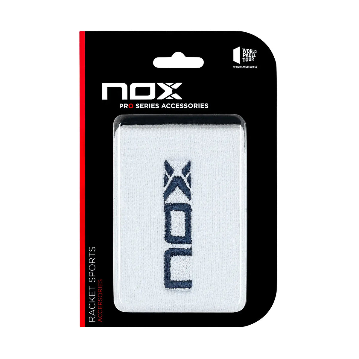 NOX Wristband White Logo Blue 2 pcs