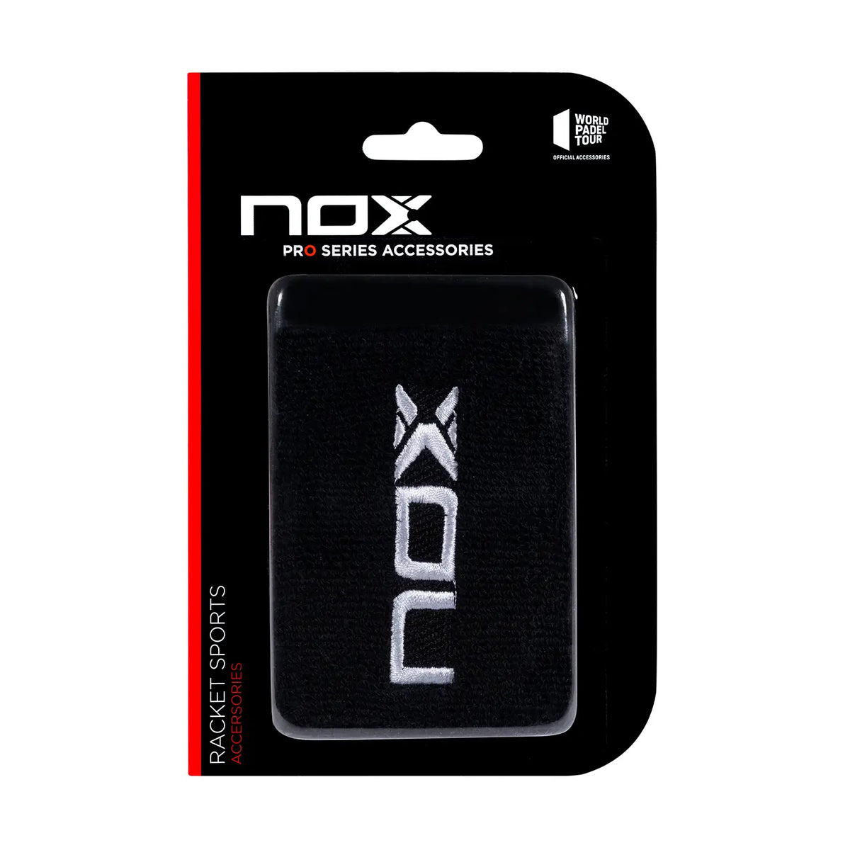 NOX Wristband Black Logo White 2 pcs