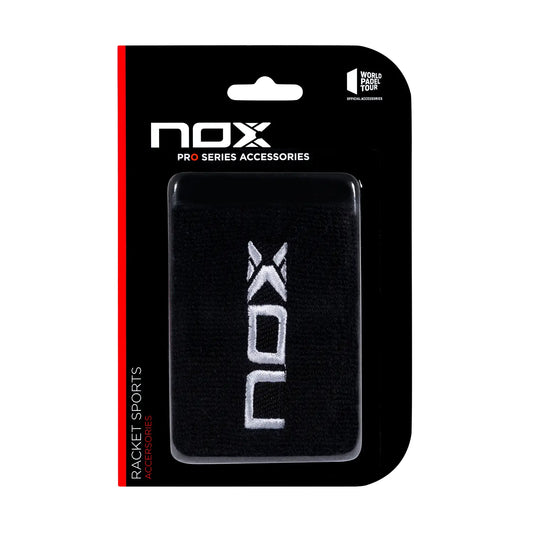 NOX Wristband Black Logo White 2 pcs