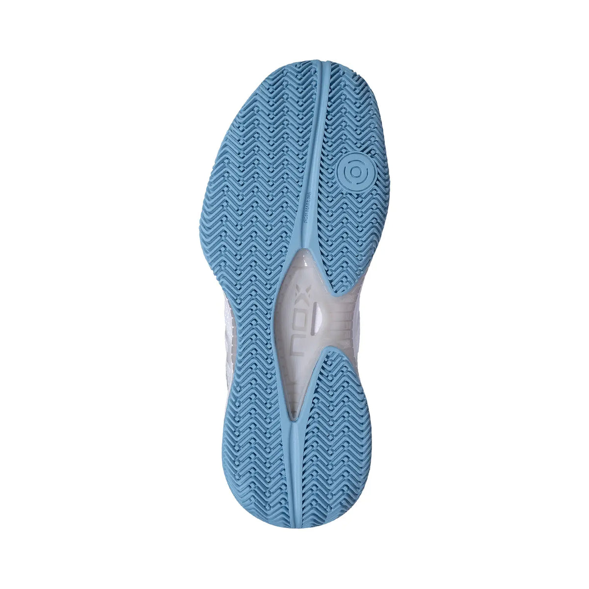 Nox Nerbo White / Dusk Blue 2026 Padel Shoes