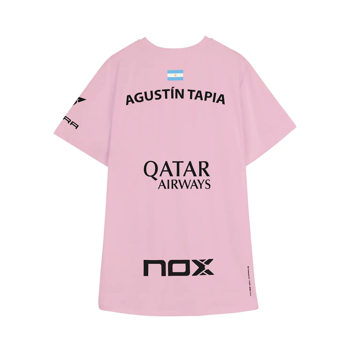Nox AT10 Sponsors T-Shirt Agustin Tapia Pink Padel Apparel