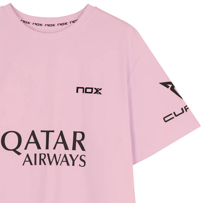 Nox AT10 Sponsors T-Shirt Agustin Tapia Pink Padel Apparel