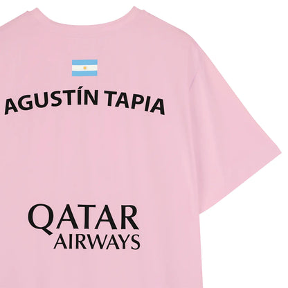 Nox AT10 Sponsors T-Shirt Agustin Tapia Pink Padel Apparel