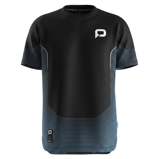 Pallap Tech Black / Cyan Blue Men T-Shirt