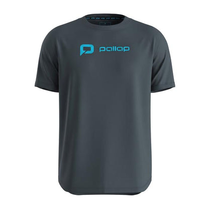 Pallap Cotton Carbonium / Cyan Blue Men T-Shirt