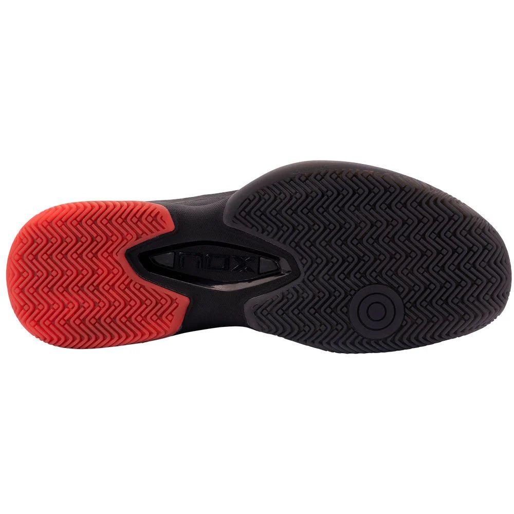Nox AT10 Lux Black / Red Padel Shoes 2026