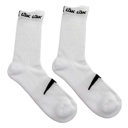Lok Long Accent White Socks