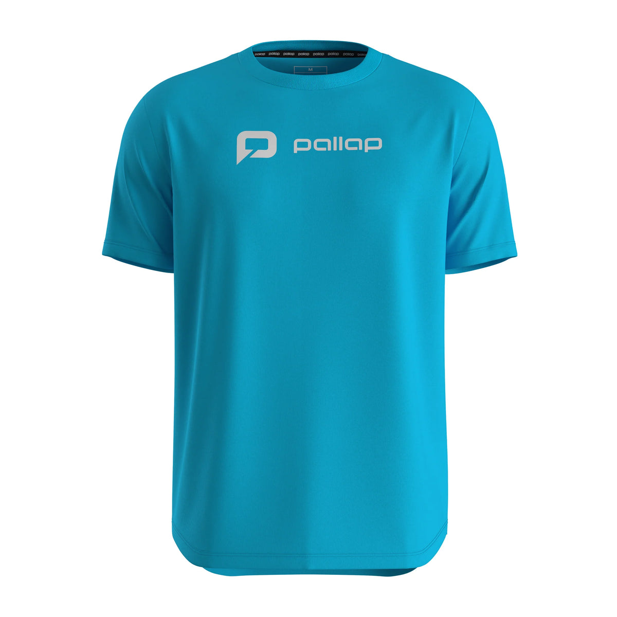 Pallap Cotton Cyan Blue Men T-Shirt