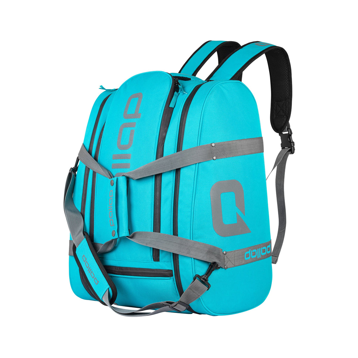 Pallap Mid Black/Cyan Blue 2.0 Racket Bag