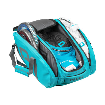 Pallap Mid Black/Cyan Blue 2.0 Racket Bag