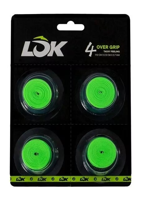 Lok Green Set of 4 Padel Overgrips