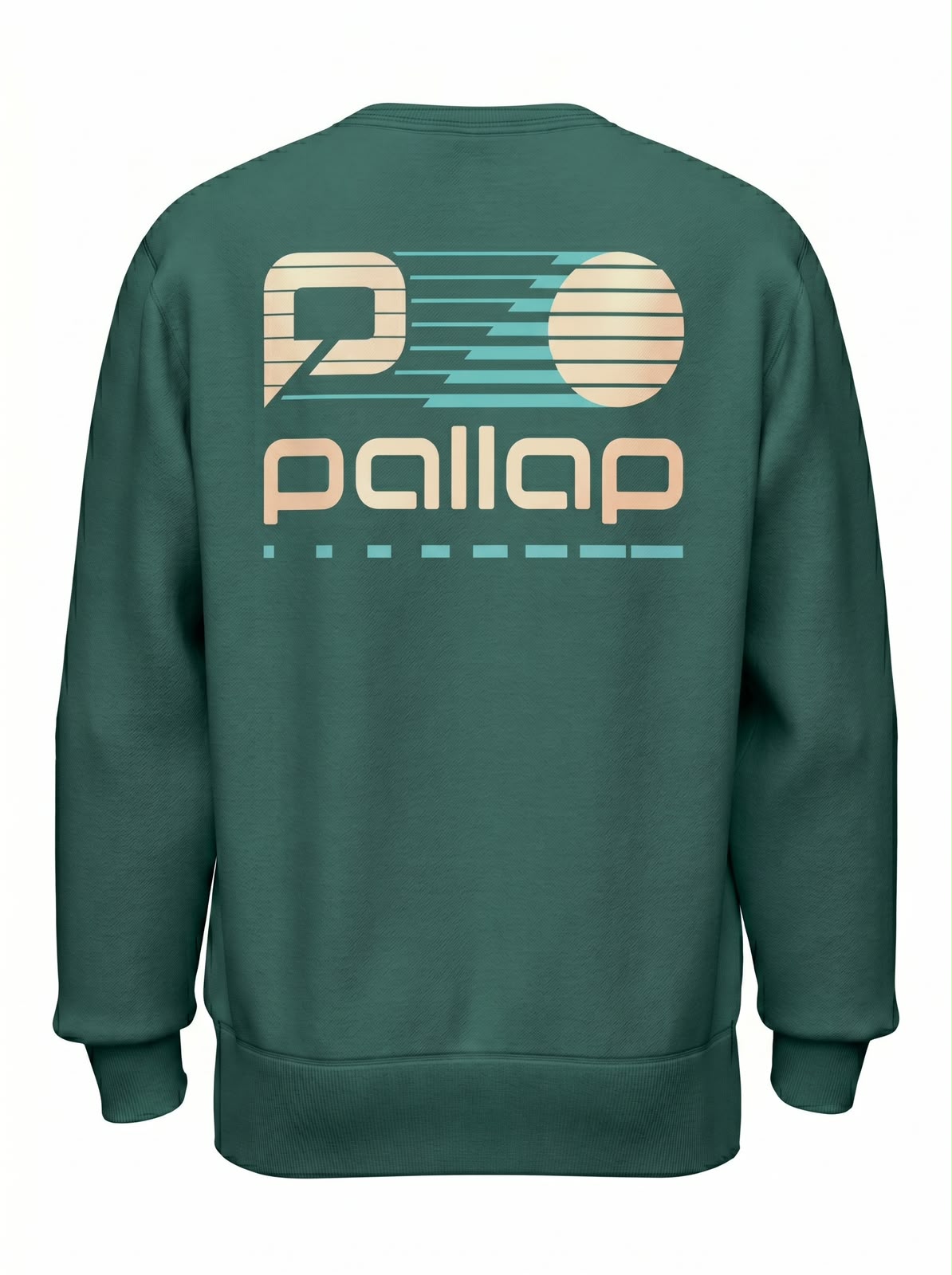 Pallap Vintage Leisure Green Men Crewneck