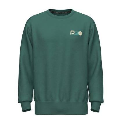 Pallap Vintage Leisure Green Men Crewneck