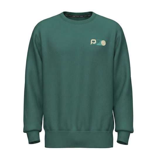 Pallap Vintage Leisure Green Men Crewneck