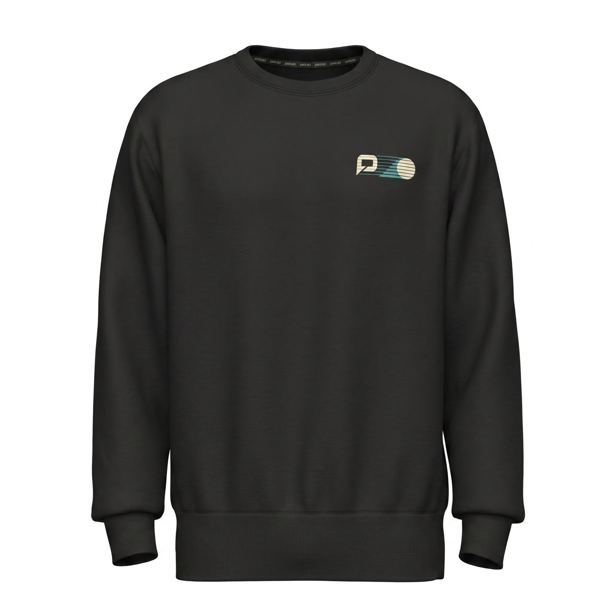 Pallap Vintage Leisure Black Men Crewneck