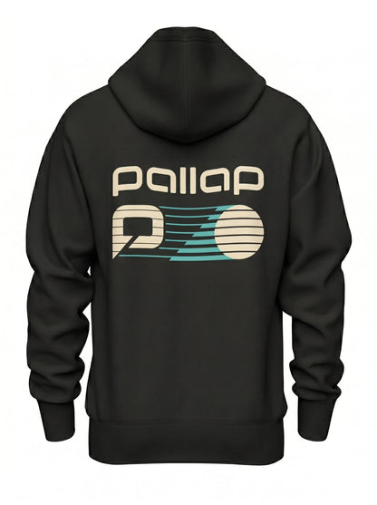Pallap Vintage Leisure Black Men Hoodie