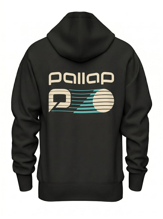 Pallap Vintage Leisure Black Men Hoodie
