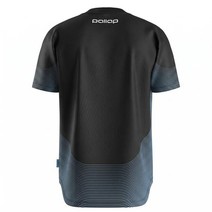 Pallap Tech Black / Cyan Blue Men T-Shirt