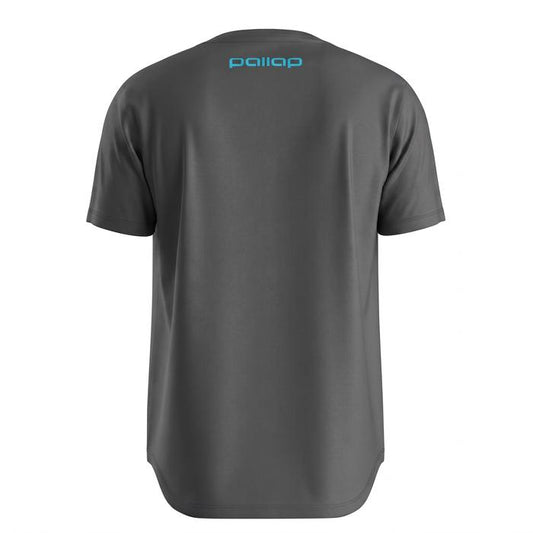Pallap Cotton Carbonium / Cyan Blue Men T-Shirt