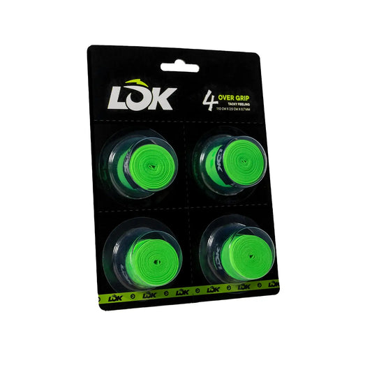 Lok Green Set of 4 Padel Overgrips