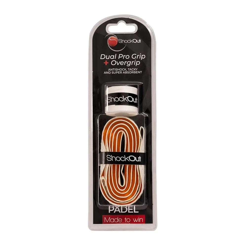 Shockout White / Orange Dual Pro Grip