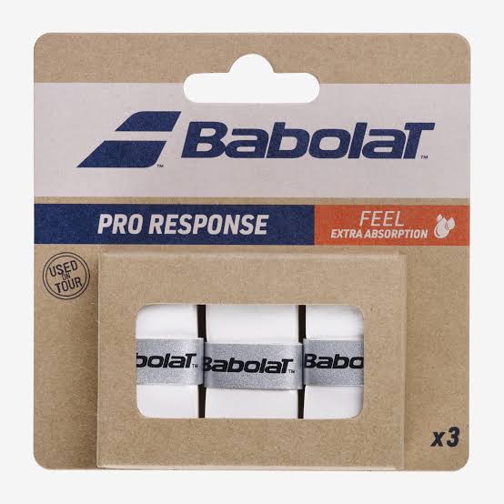 Babolat White Pro Response Pack of 3 Overgrips