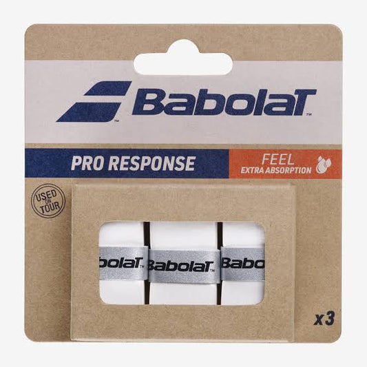 Babolat White Pro Response Pack of 3 Overgrips